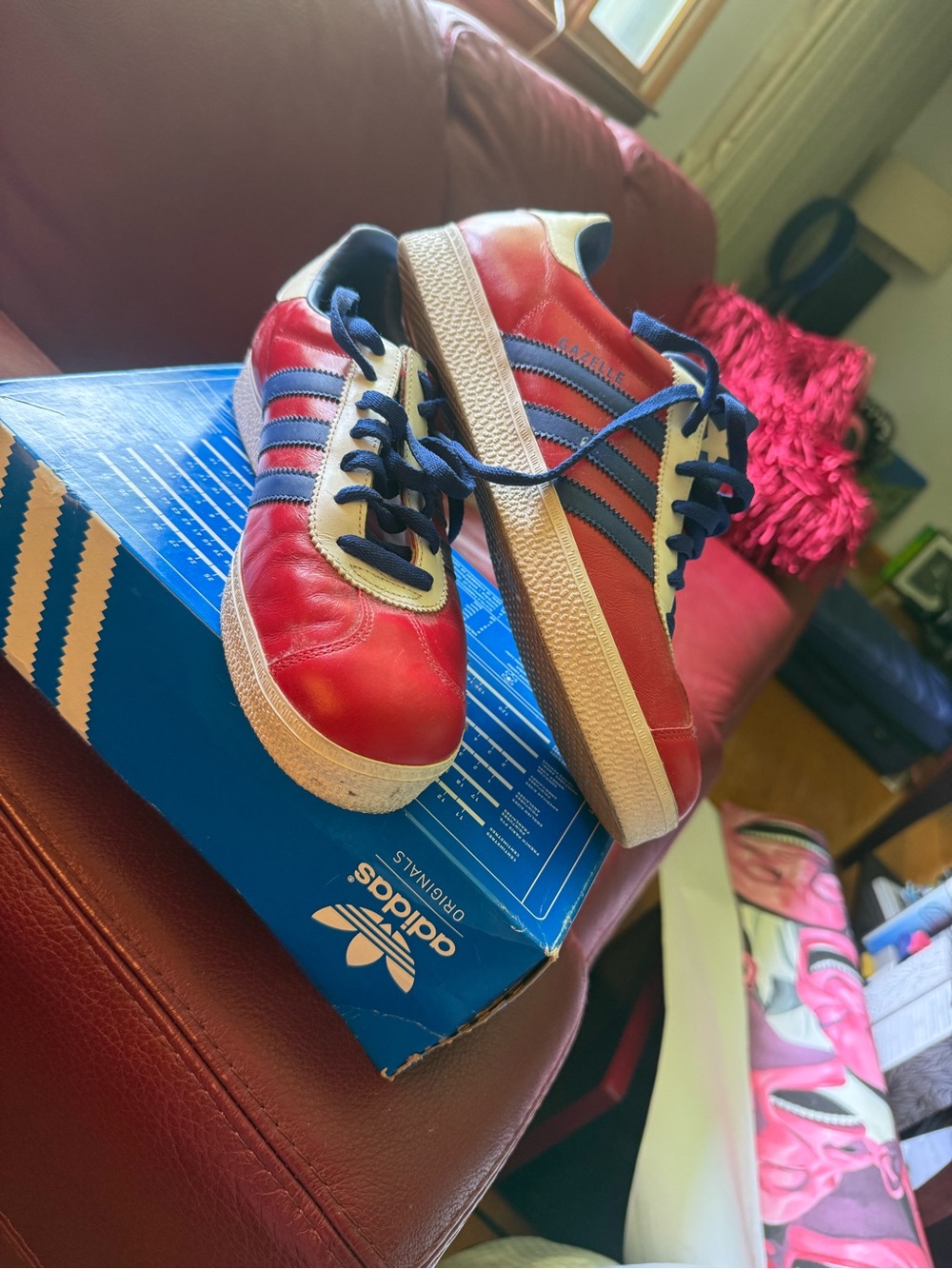 adidas Red, Navy & White Sneakers